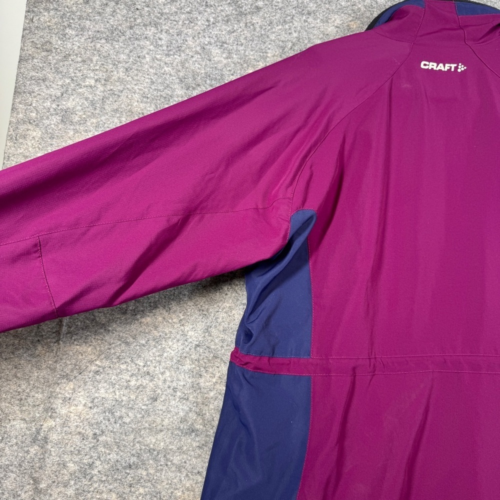 Craft Magenta Softshell Jacket Womens L Purple Running Cycling Athletic - Picture 9 of 16